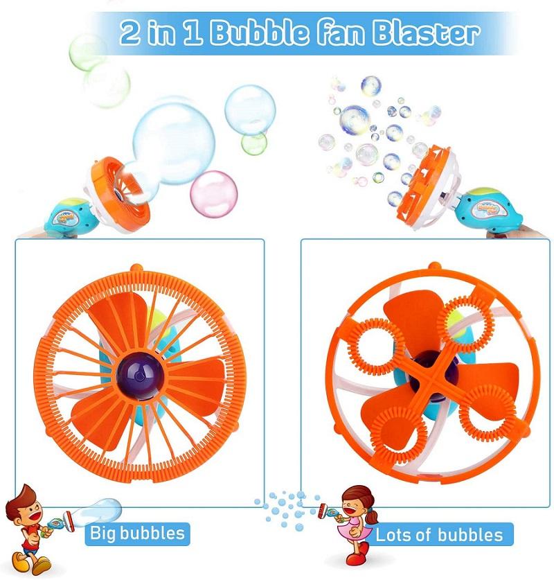 Bubble Fun 2 In 1 Bubble Fan Blaster