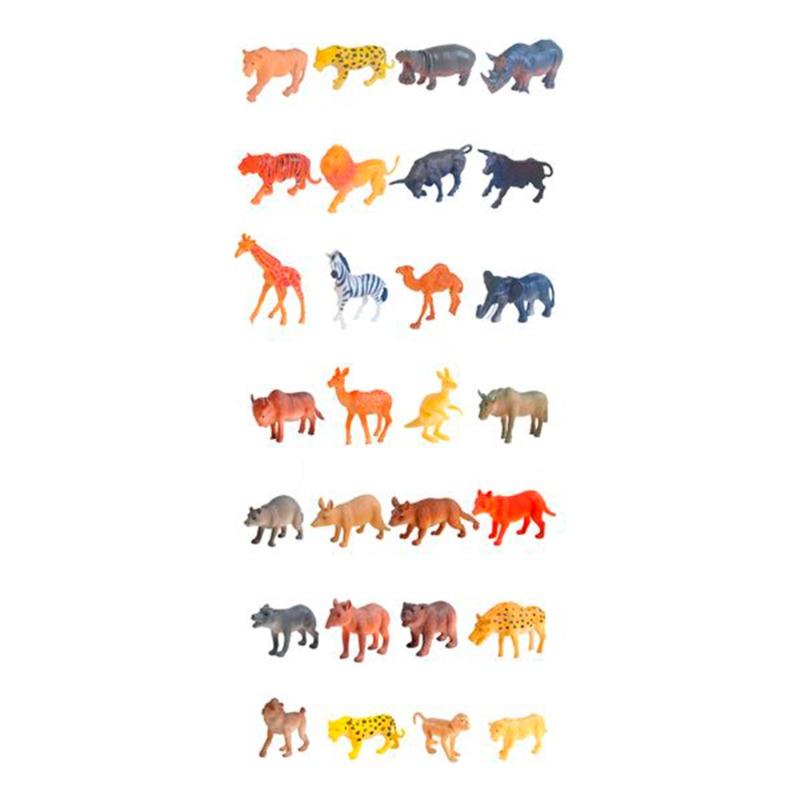 باور جوي - مجموعة حيوانات السفاري 4 بوصة 4 قطع