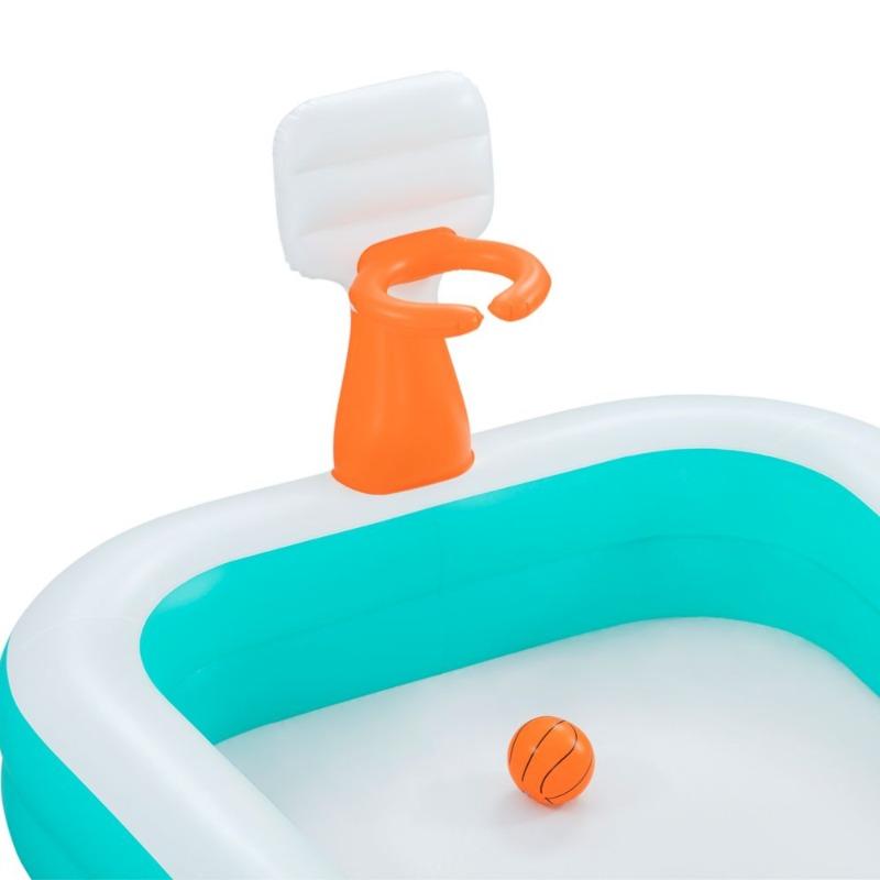 Bestway Splash-In Family Pool with Basketball Hoops 251 x 168 x 102 cm