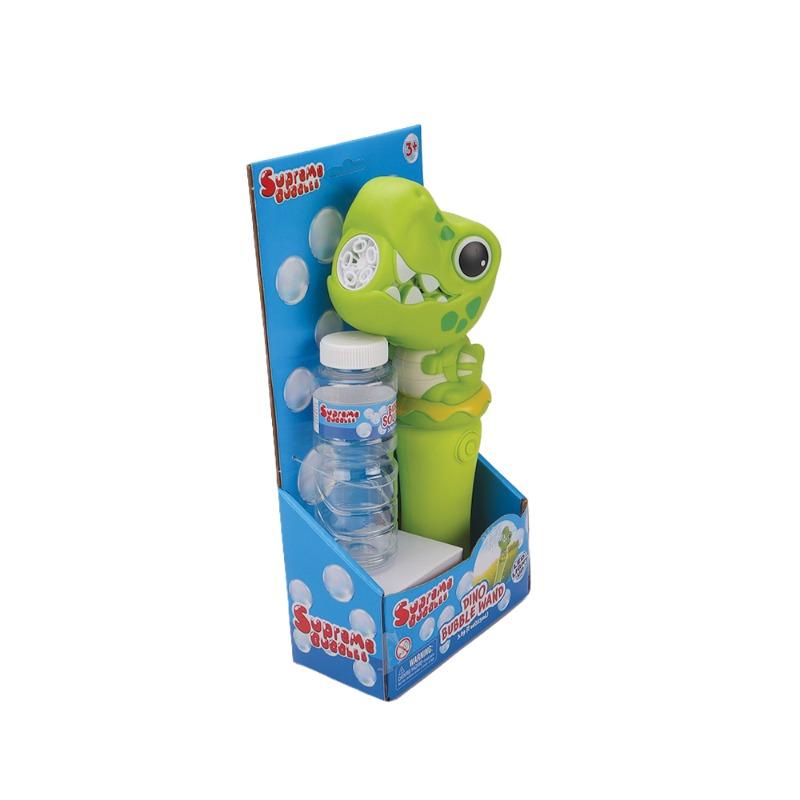 Supreme Bubbles Dino Light Up Bubble Wand With 115 ml Bubble Solution