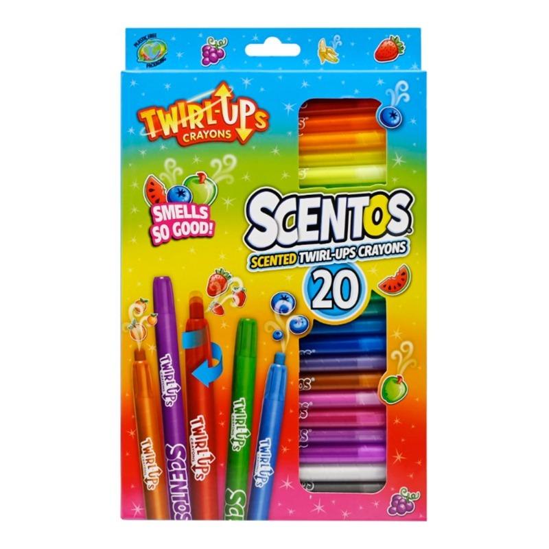 Little Artist Bundle - 2 (Scentos Scented 20 Twistable Crayons + Micador Easy Wash Paint)
