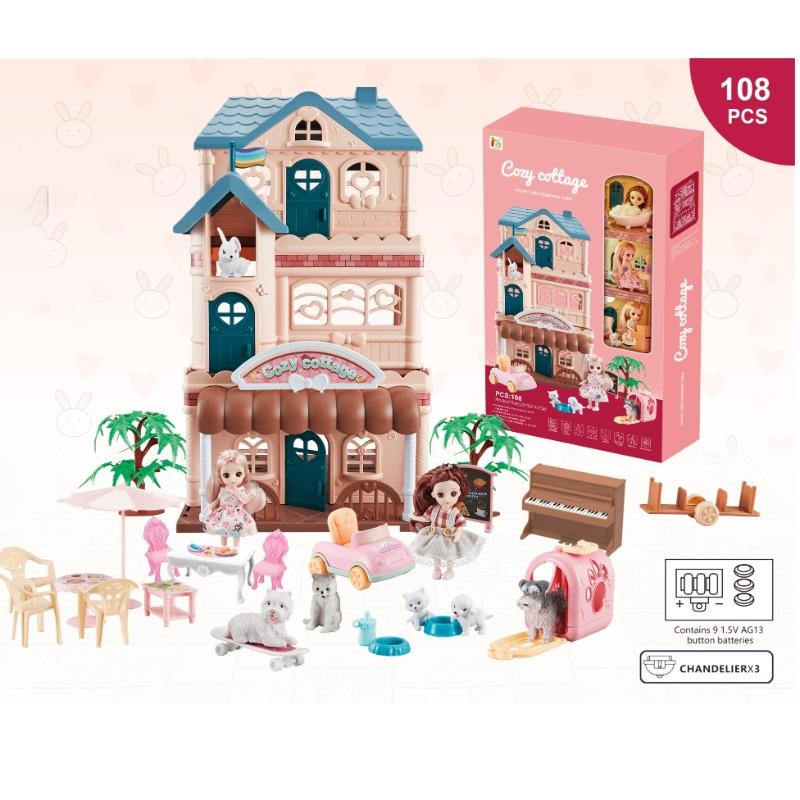 Cozy Cottage Building Set - 108 Pcs