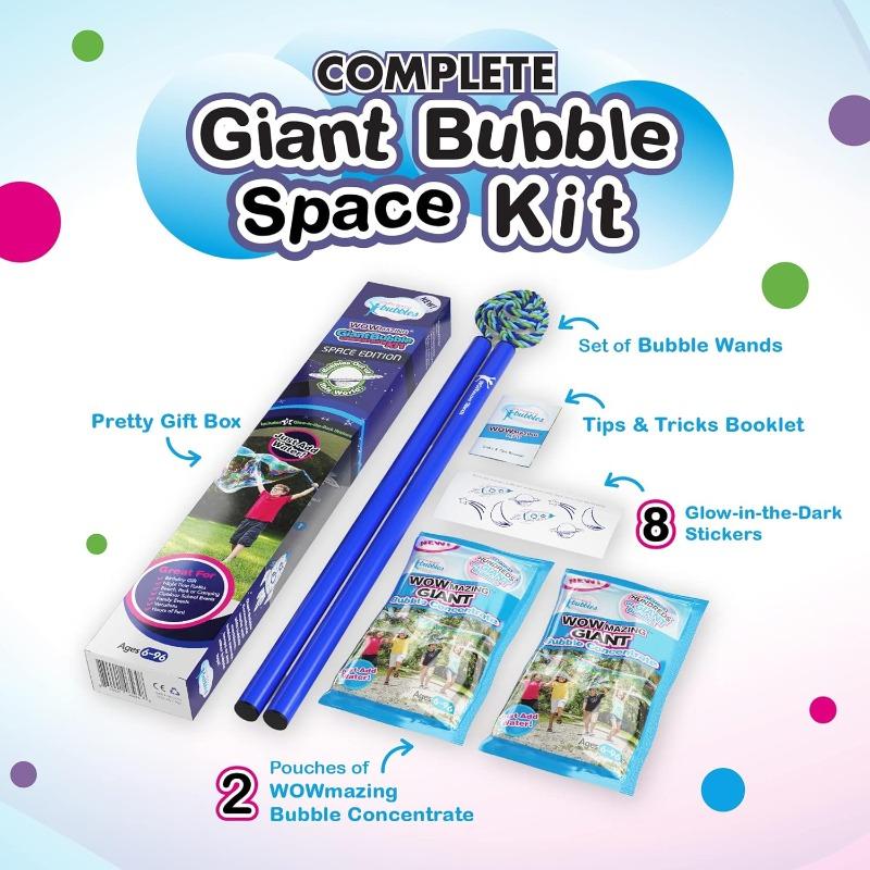 WOWMAZING Giant Space Bubble Set