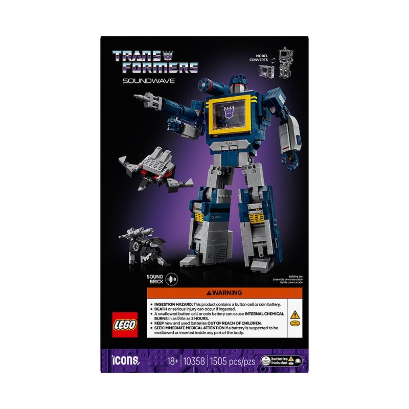 LEGO Icons Transformers: Soundwave 1,505 pieces
