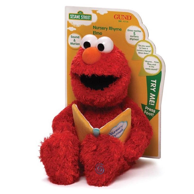 GUND Sesame Street Animated Nursery Rhyme Elmo Plush