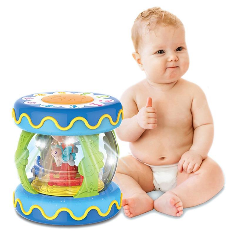 هوانجر - طبلة الموسيقى القابلة للدوران أزرق