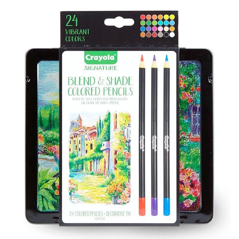 كرايولا - أقلام تلوين و تظليل خشبية 24 لون