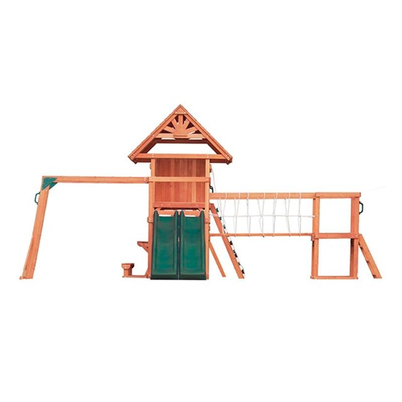 Mountpeak Doble Decker Everest Swing Playhouse With Wooden Roof