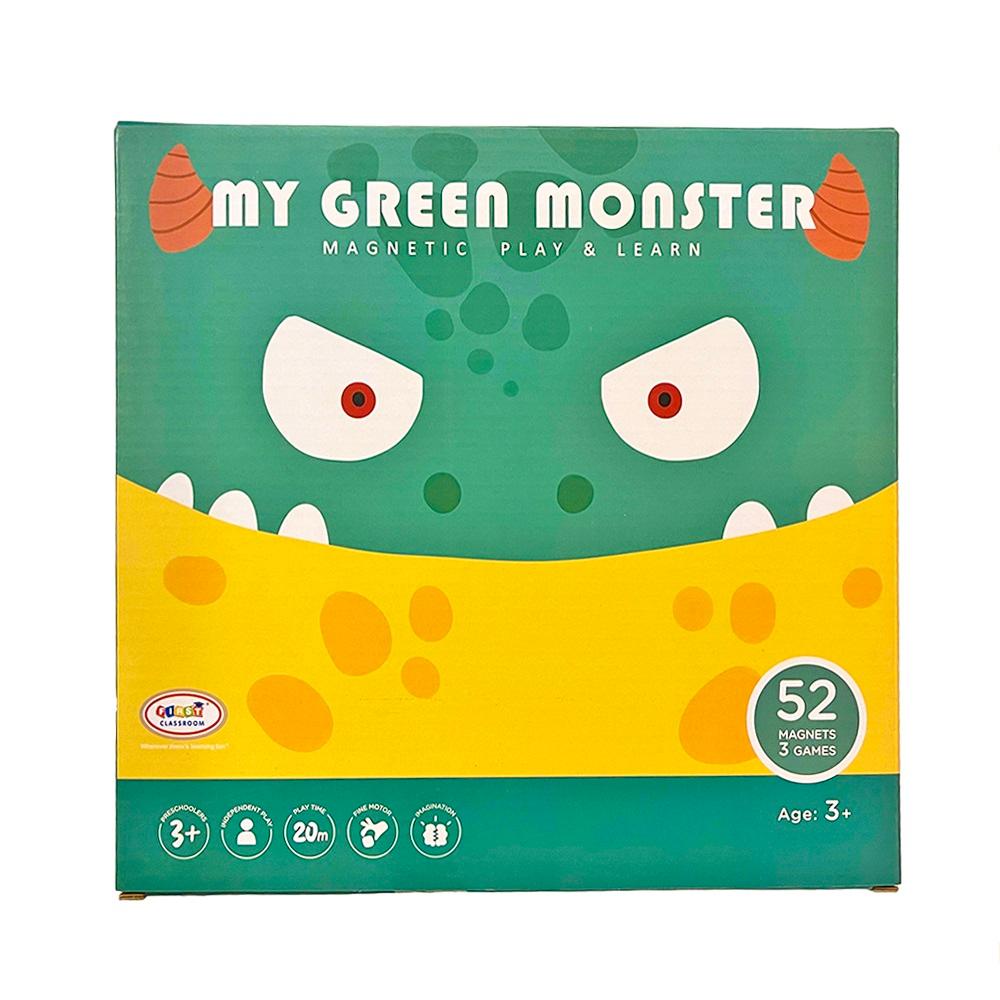 صندوق تعلم الحروف والأرقام بتصميم الوحش