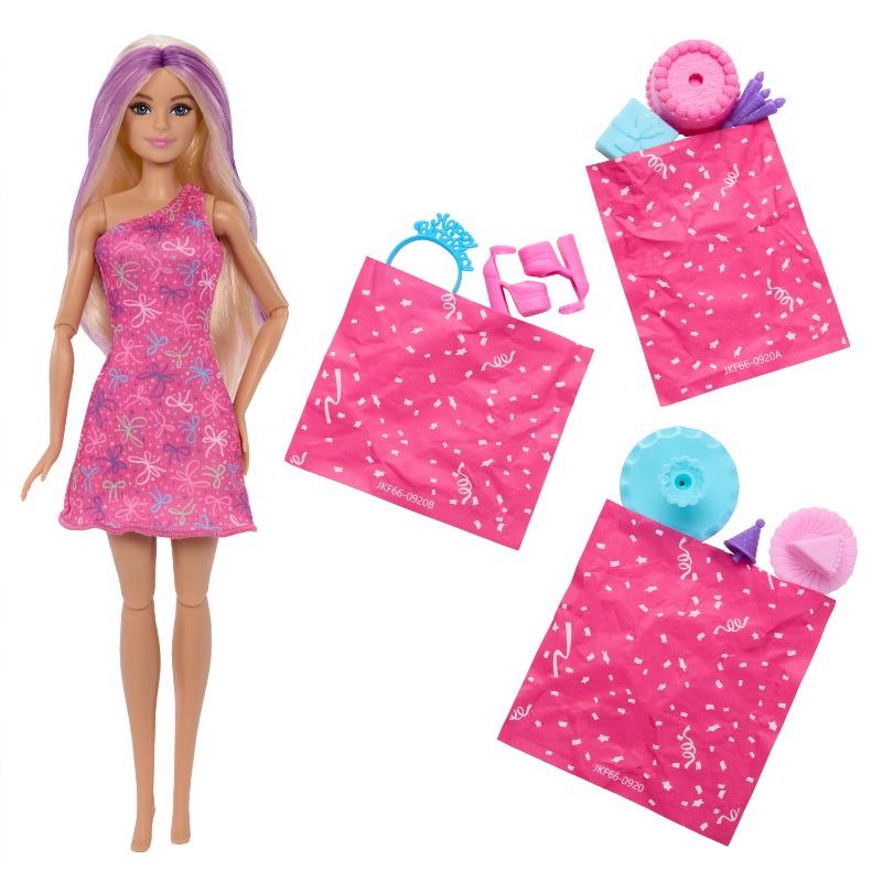Barbie Rise & Surprise Doll Pet Birthday Series with 12 Surprises