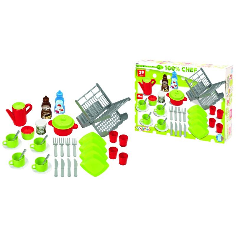 Bubble Cook Kitchen Accessories Set - 39 Pieces Ecoiffier.