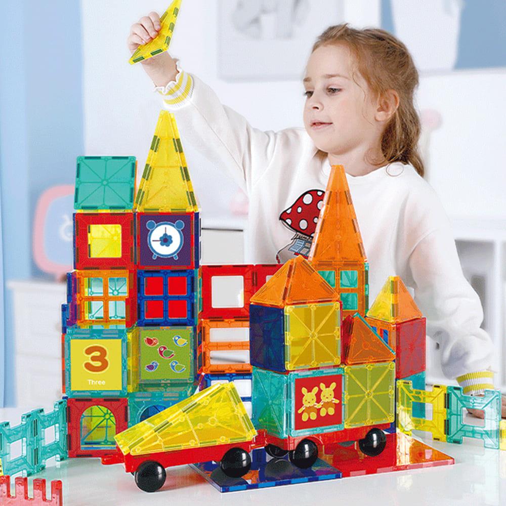 أون شاين - كتل البناء المغناطيسى ثلاثية الأبعاد - 108 قطعة