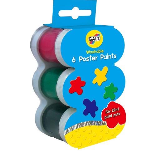 Galt 6 Washable Poster Paints
