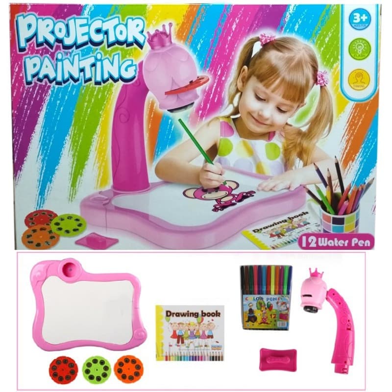 Projector Painting Toy Discs - Pink