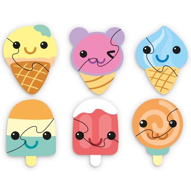 Little Story Ice Cream 6 in 1 Matching Educational Puzzle