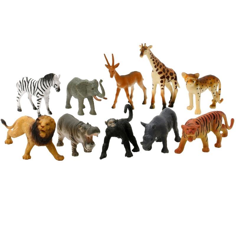 Wenno Wild Animals Playset - 10 Pcs