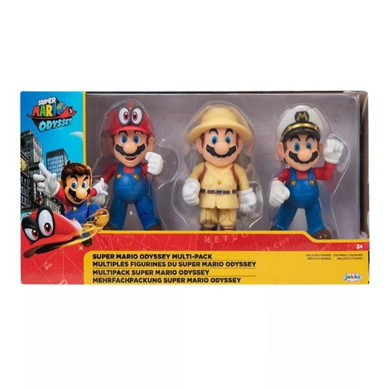 Nintendo Super Mario 4-Inch Mario Odyssey 3-Pack