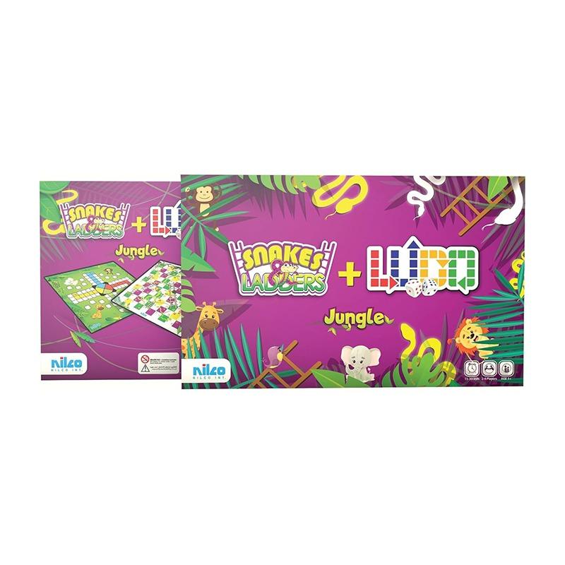 Nilco Ludo with Snakes and Ladders Jungle Game