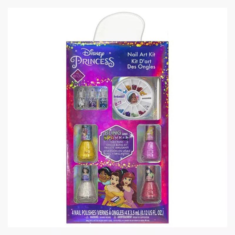 Townley Disney Princess Nail Polish With Nail Gem Wheel And Glitter Vials