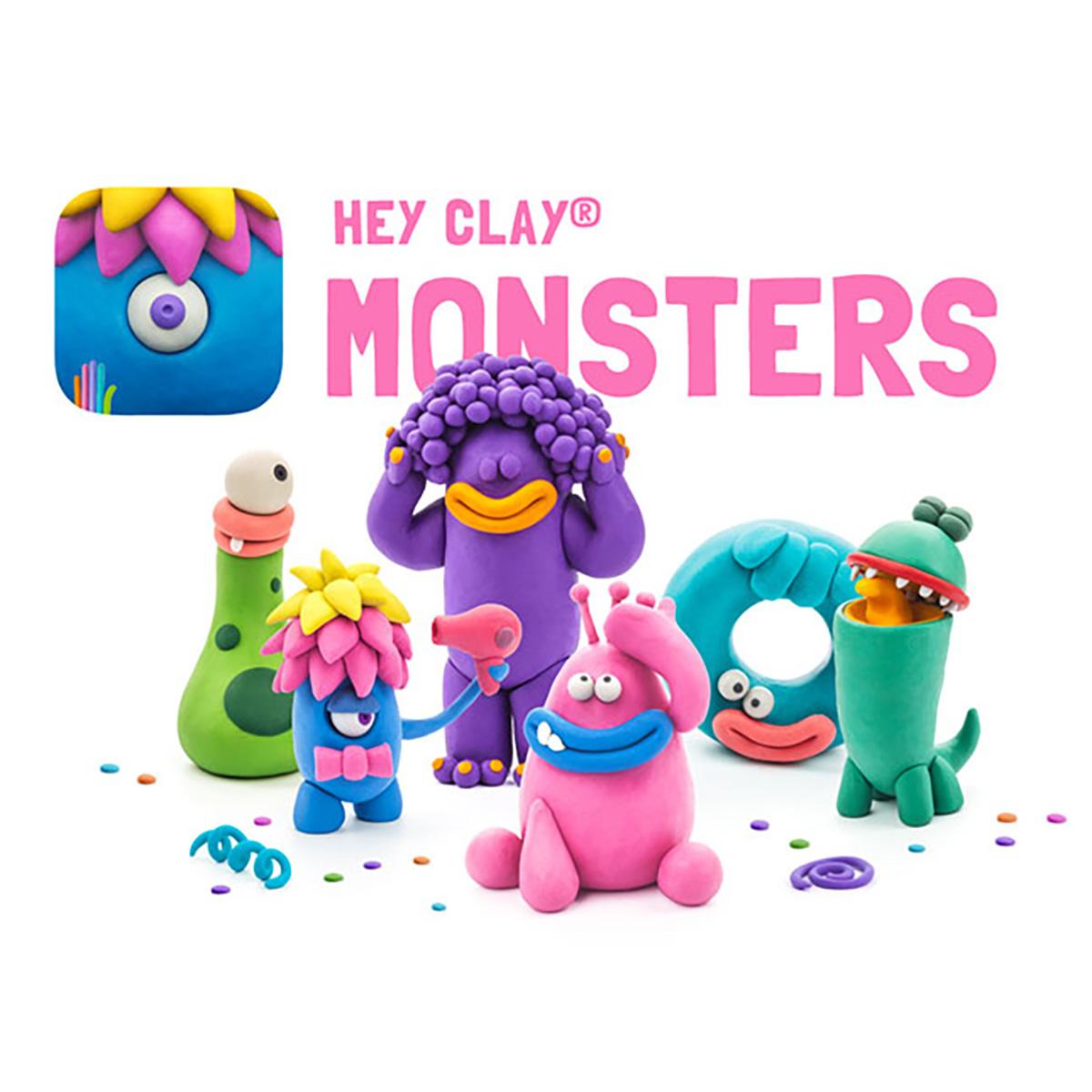 Hey Clay Monsters- Colorful Kids Modeling 18 Cans