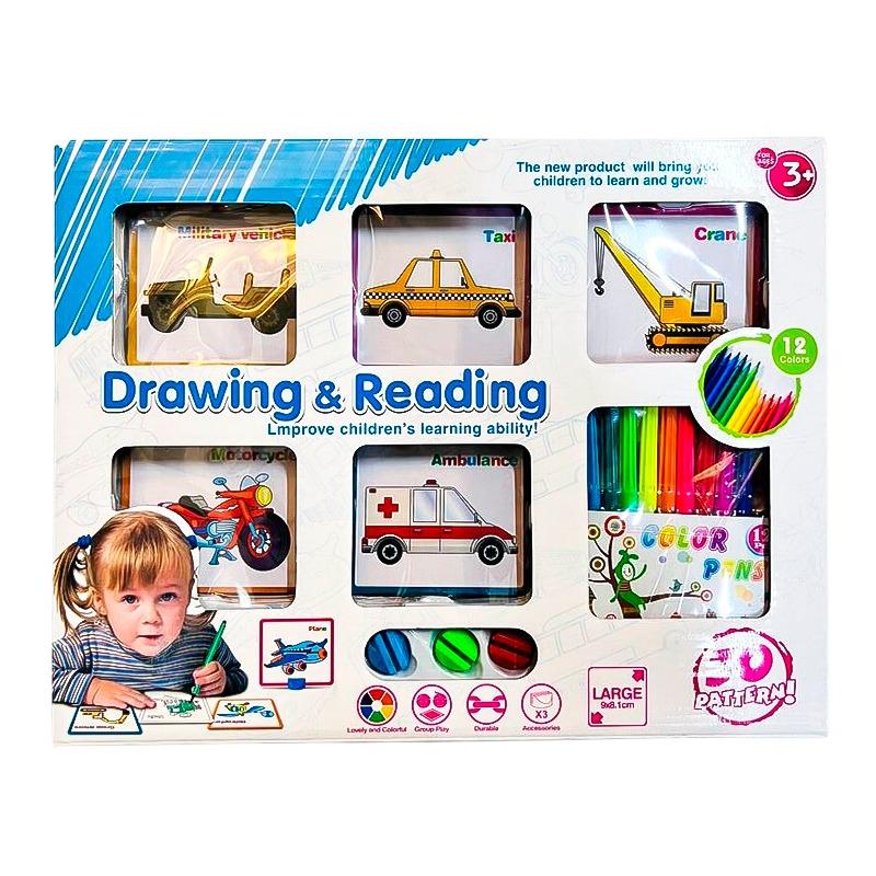 Drawing And Reading Learning Cards - Vehicles
