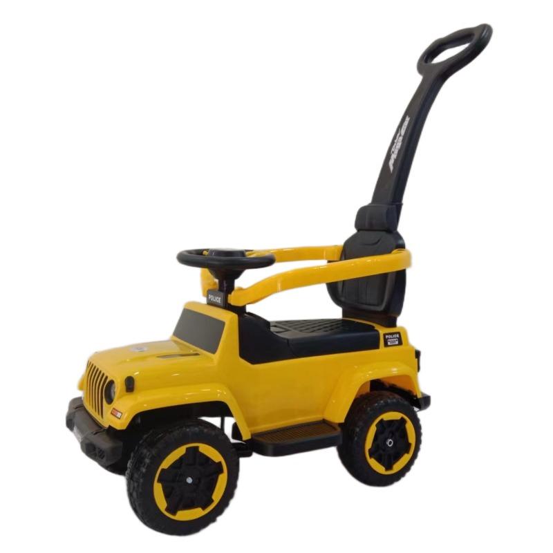 First Step - 4-wheel Stroller With Push Handle and Leather Seats