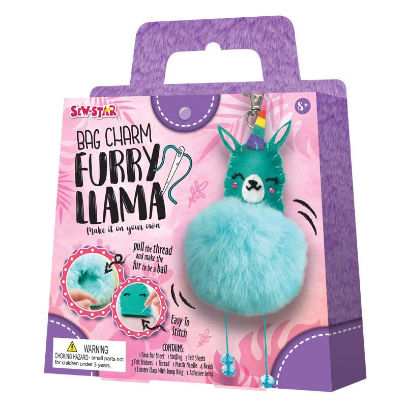 Sew Star Diy Bag Charm Pompom - Llama