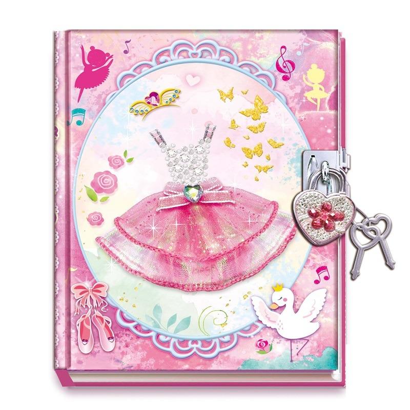 Diary Pad With Heart Shaped Lock - Dress