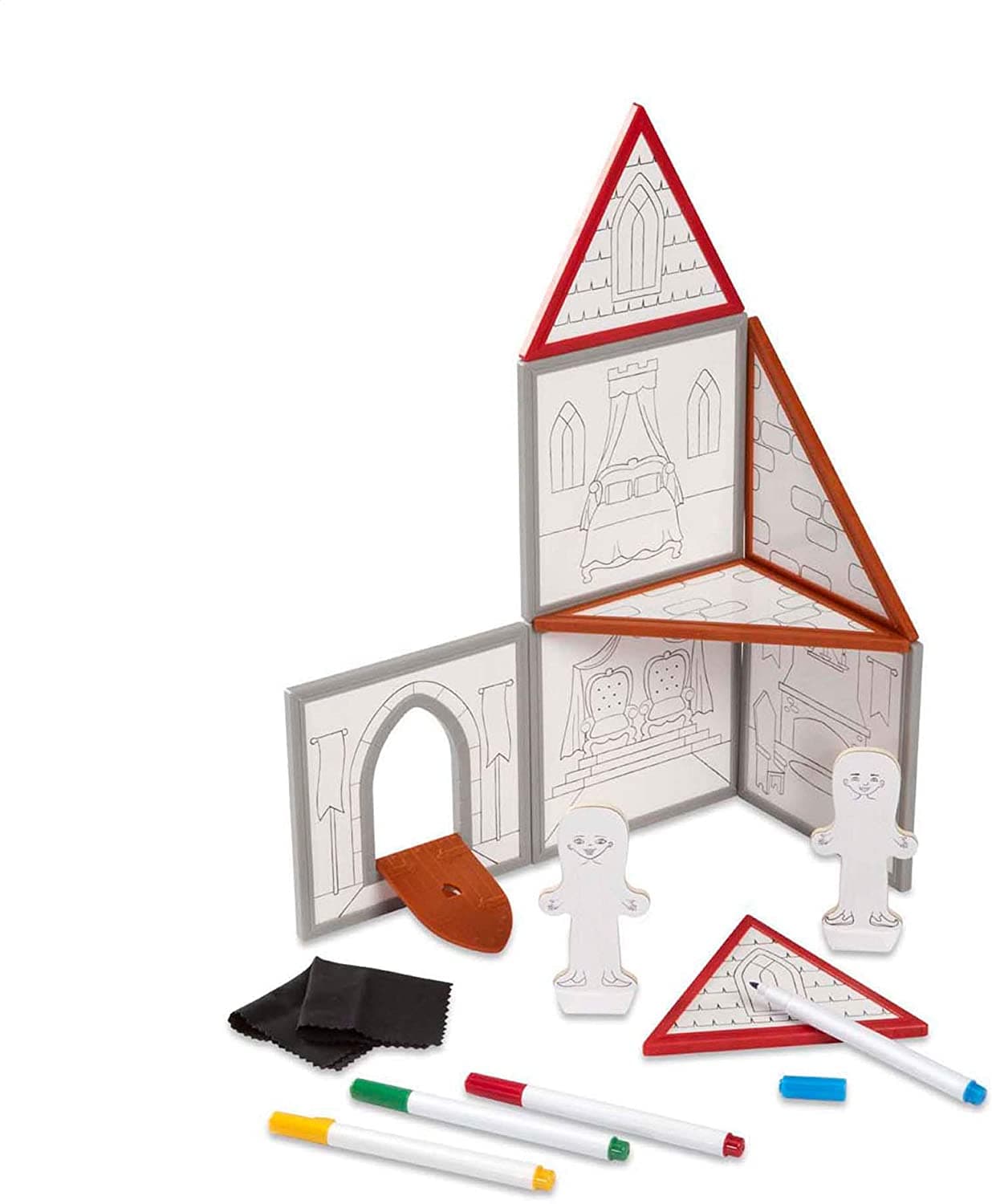 Melissa and Doug Magnetic Draw and Build Castle
