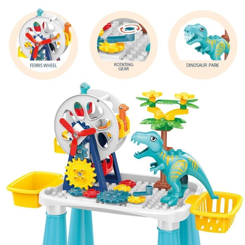 ليتل ستوري - طاولة المكعبات مع عجلة الديناصور فيريس