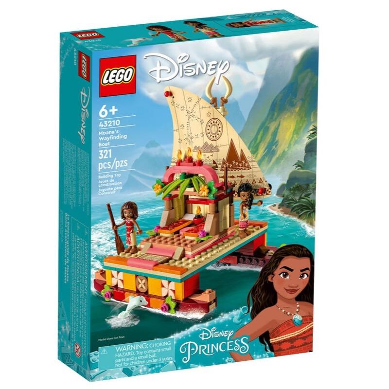 LEGO Disney Moanas Wayfinding Boat Building Toy Set - 321 Pcs