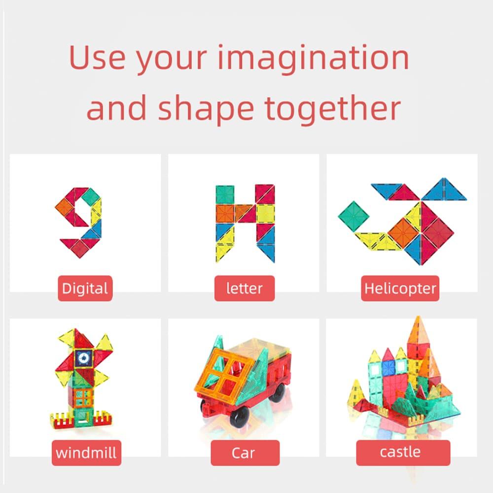 On Shine 3D Magnetic Building Tiles 32 Pcs