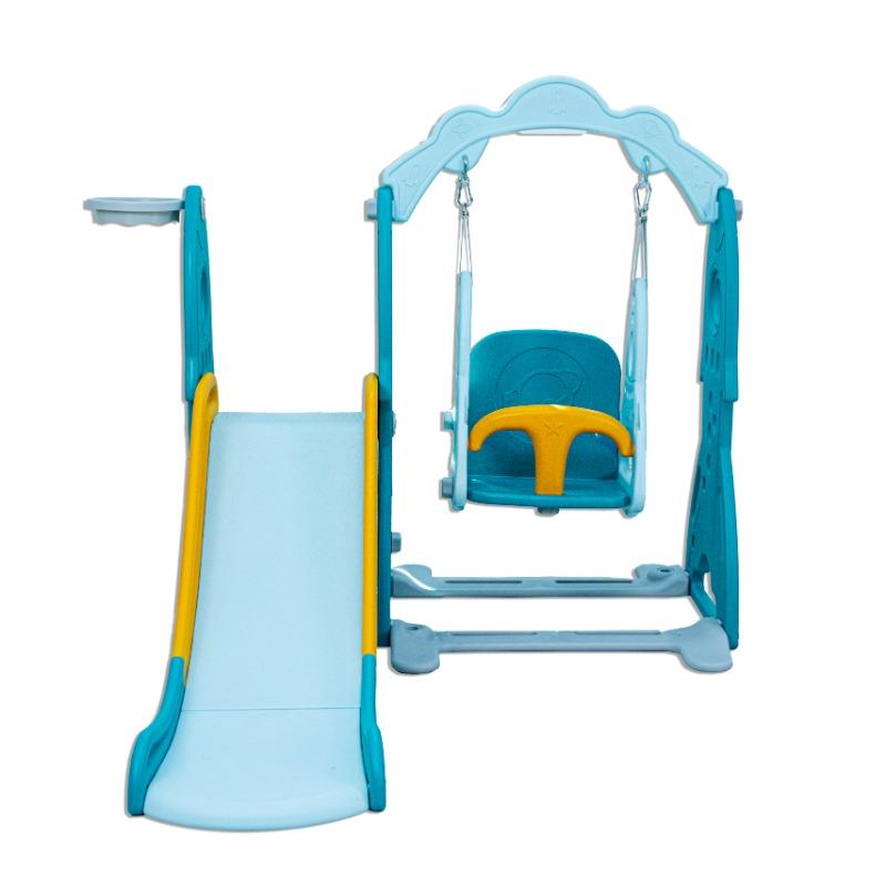 Little Toddler 3 In 1 Playground Slide Swing Set For Kids