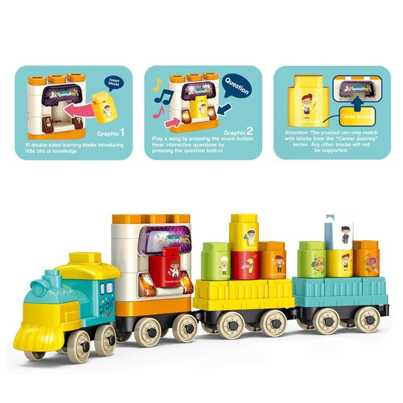 بيلد دريم - مجموعة مكعبات تركيب القطار 37 قطعة