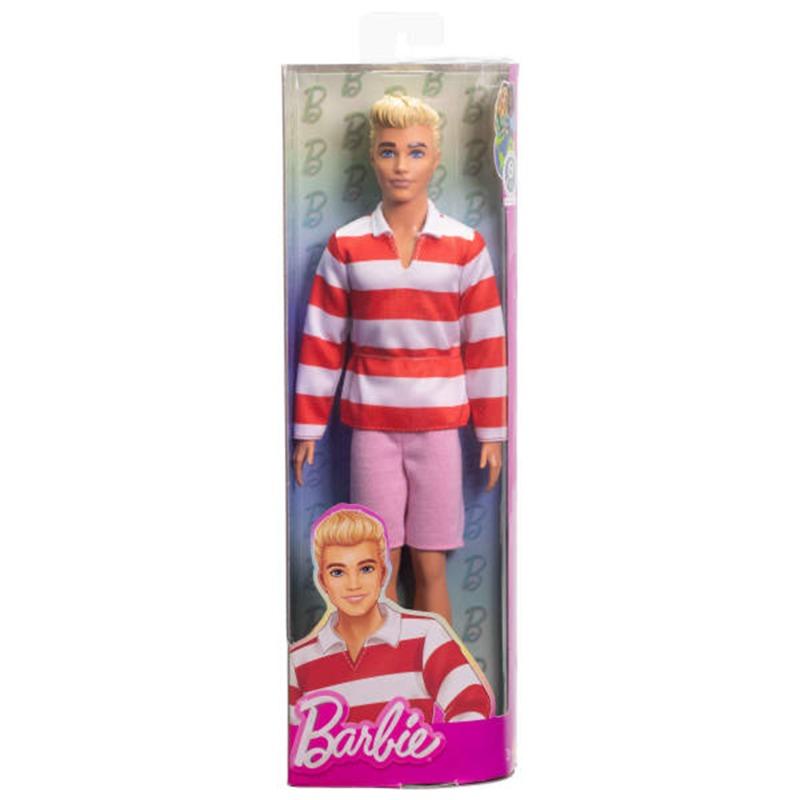 Ken Fashionistas Doll Red Whitre Stripe