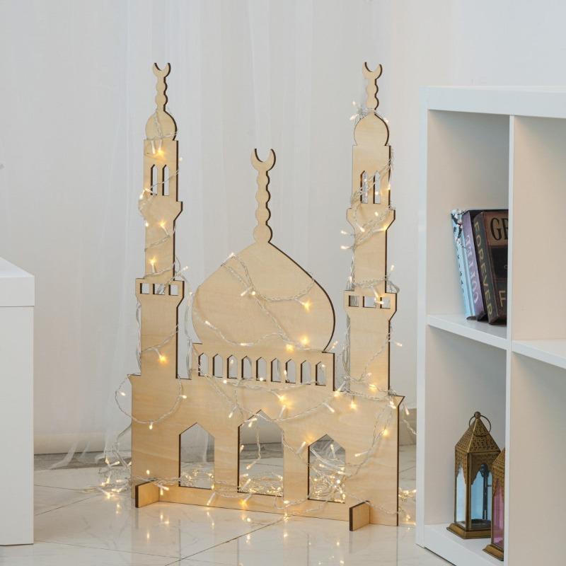 HilalFul Wooden Mosque Standing Display