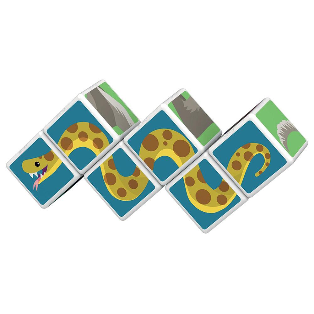 Geomag Magicube Printed Jungle Animals With Cards - 9 Pcs