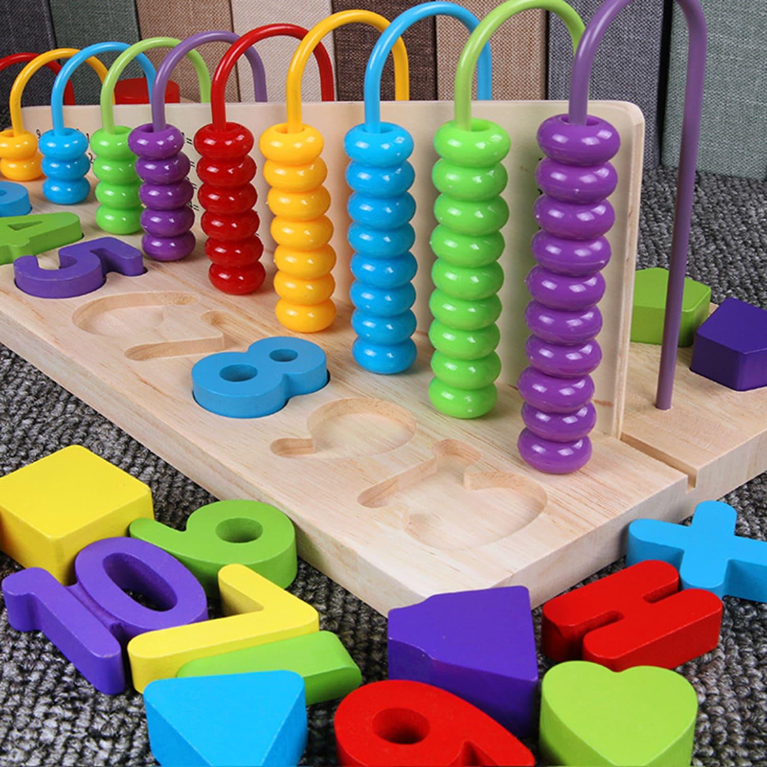 Beilaluna - Wooden Children Triple Play Calculating Toy