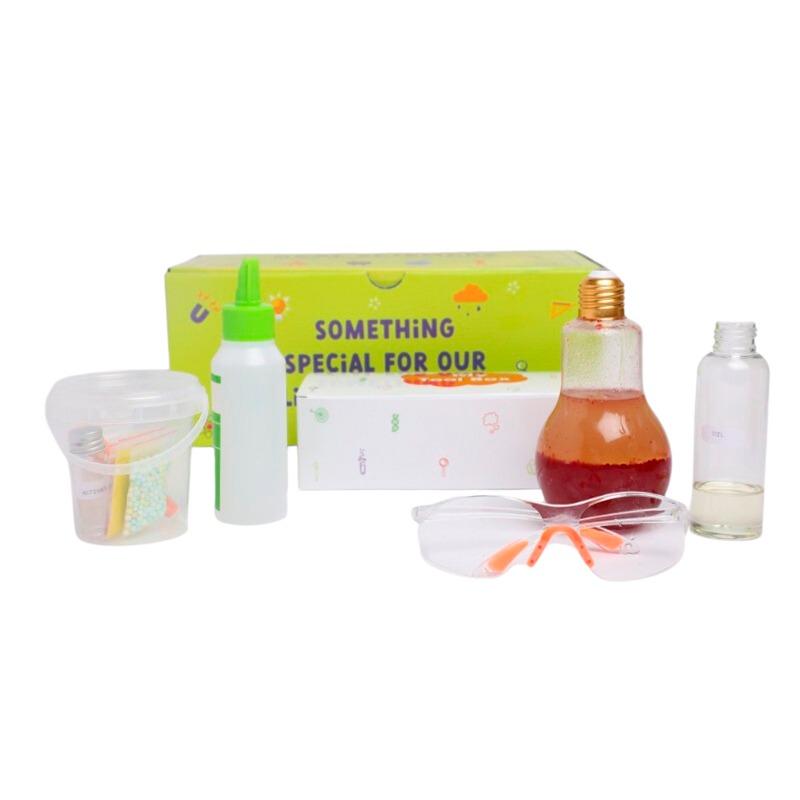 ريل ساينس - صنـدوق السلايم وتجربة الحمم البركانية