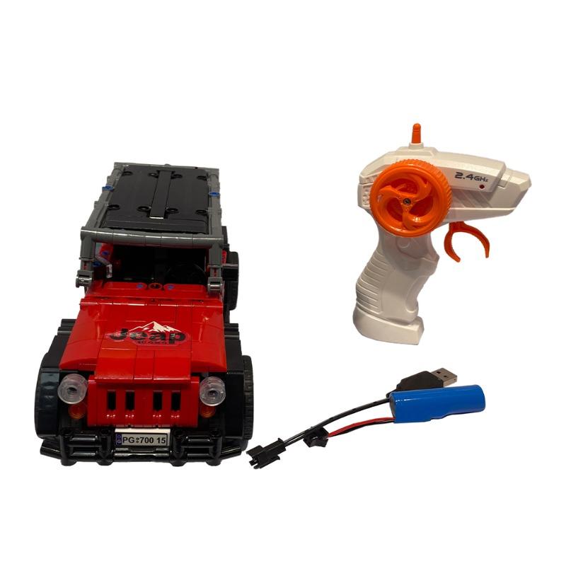 Come Alive Building Block RC Car - Red Adventure Edition - 448 PCS