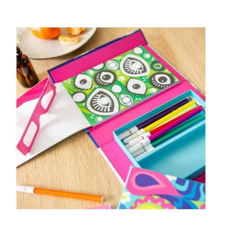 تايجر ترايب - مجموعة تلوين ثلاثية الأبعاد بألوان قوس قزح