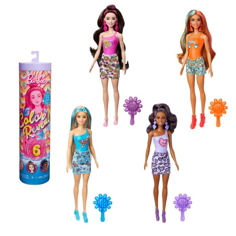Barbie Color Reveal Doll and Accessories with 6 Surprises