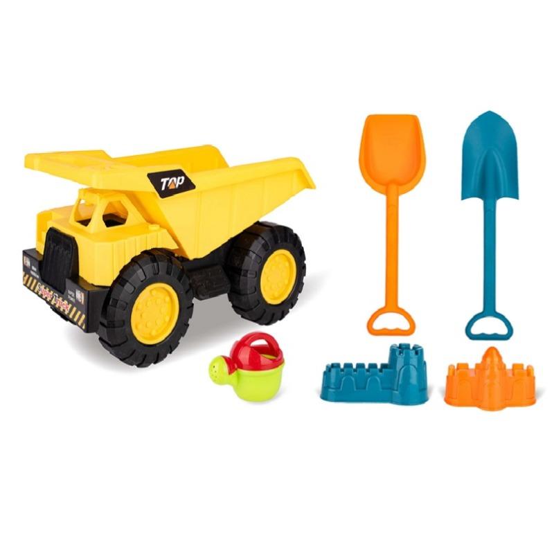باور جوي - مجموعة لعب شاحنة توب رمال الشاطئ 6 قطع متعدد الألوان