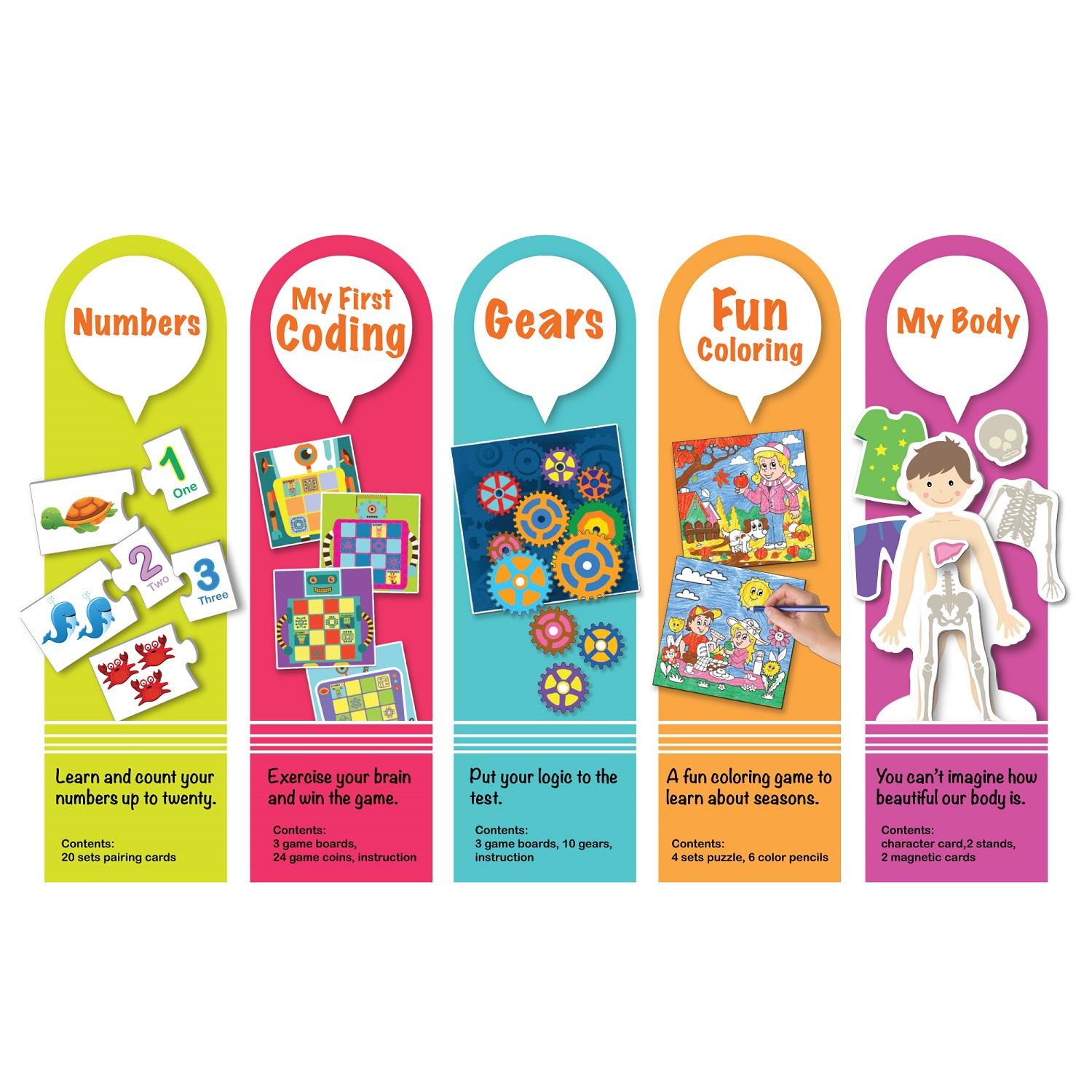 ليرننج كيتدز - مجموعة ستيم التعليمية 5 في 1