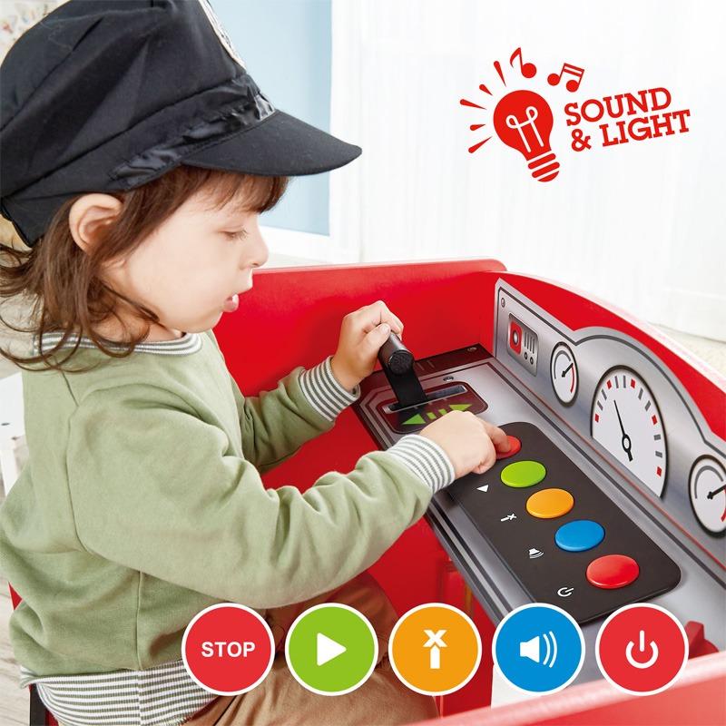 هايب - طاولة أنشطة بشكل شاحنة ركوب للأطفال - أحمر