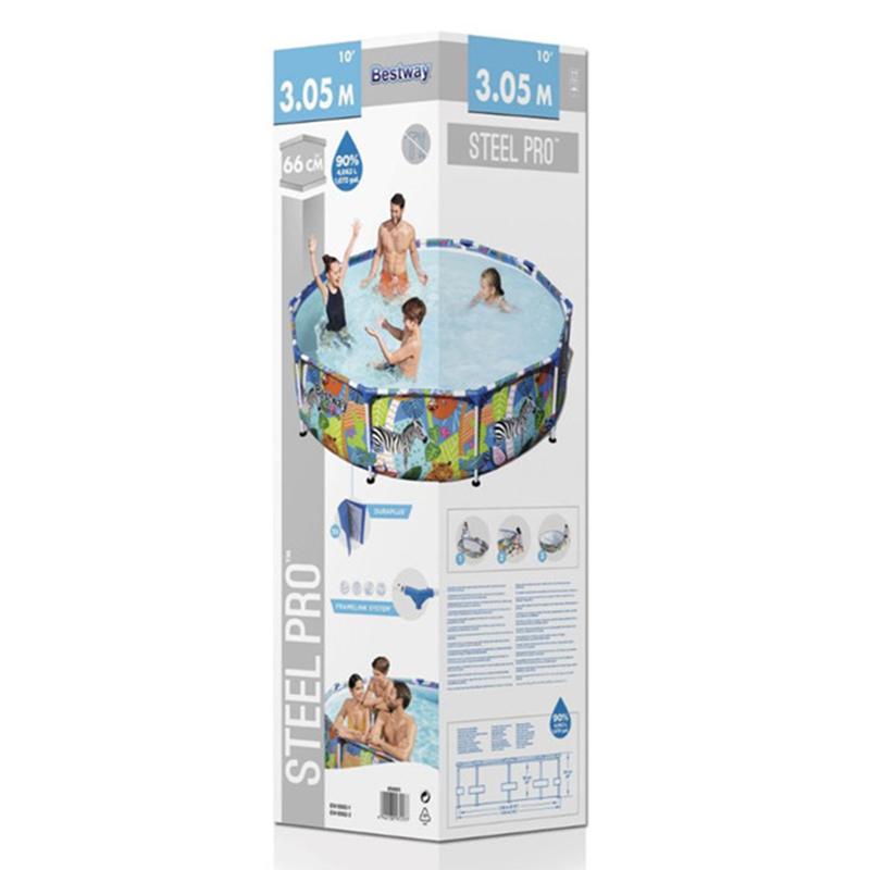 Bestway Steel Pro Pool Jungle Animals
