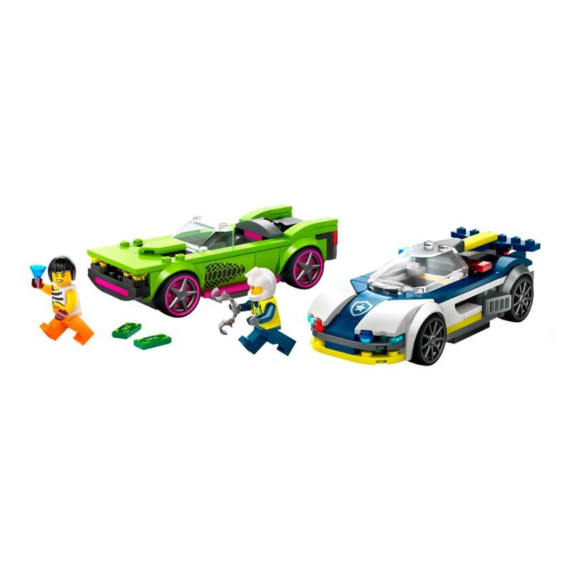 Lego City Police Car and Muscle Car Chase