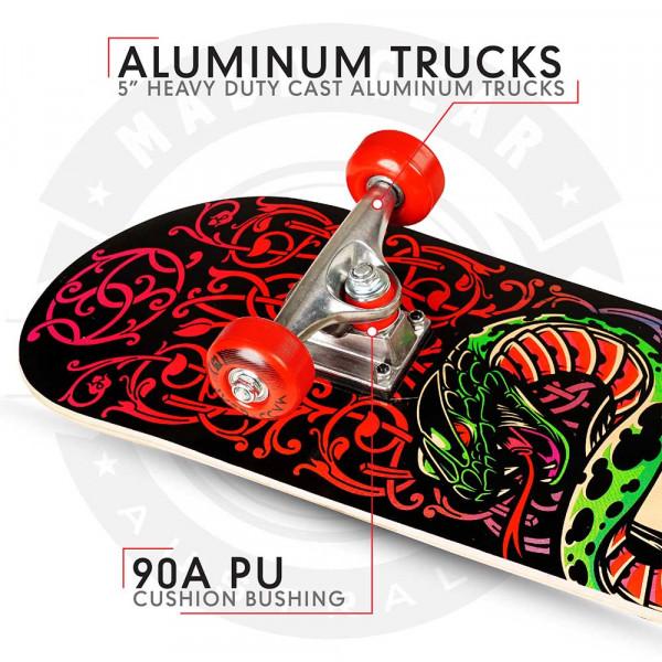 Madd Gear Snake Pit Mid Skateboard - 31 Inch
