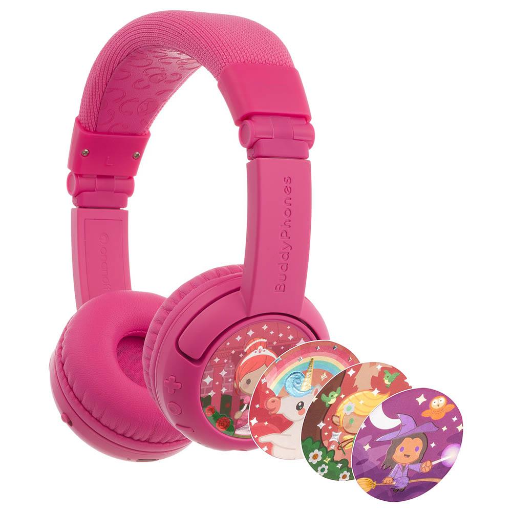 Dabdoob BuddyPhones Play Plus Bluetooth Headphones Rose Pink