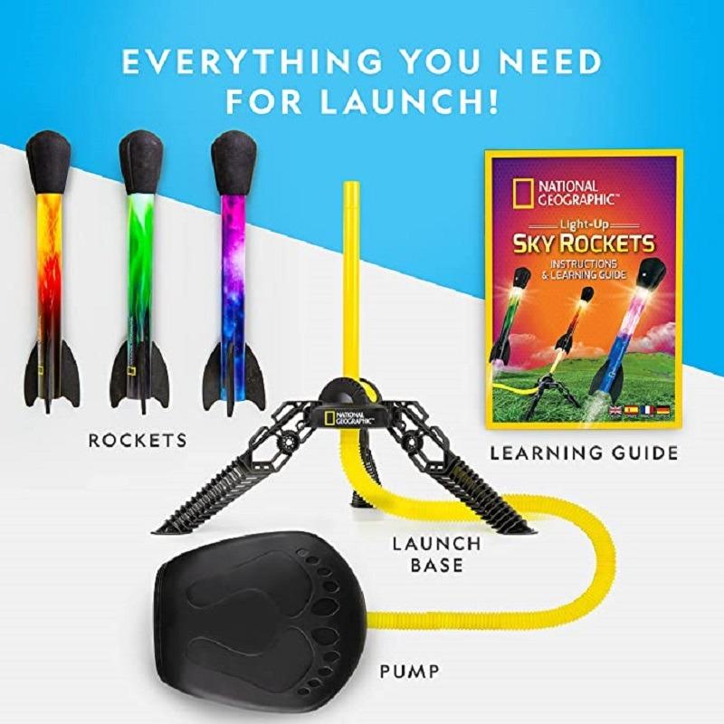 National Geographic Light Up Air Rockets Set